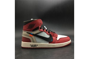 OFF-WHITE x Air Jordan 1 Retro High Chicago 'Red color' - AA3834-101