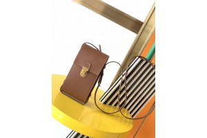 Kitlife YSL Tuc Phone Pouch With Strap In Supple Calfskin