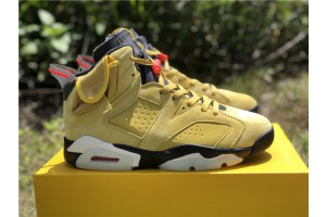 Jordan 6 Retro Travis Scott Wheat Yellow Black CN1084-300
