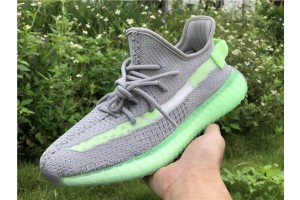 Adidas Yeezy 350 Boost V2 Grey Glow Volt Green EG5560