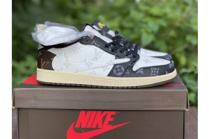 Louis Vuitton Travis Scott Fragment Air Jordan 1 Low OG CM7866-126