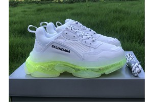Balenciaga Triple S Clear Sole WhiteGreen 544351-W09O1-0828