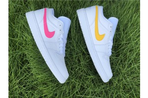 Air Jordan 1 Low White Neon (GS) - CW7035-100 