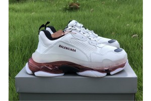 Balenciaga Triple S Clear Sole White Rose Gold 544351-W09ON-9030