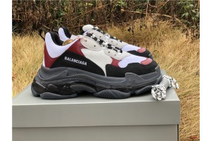 Balenciaga Triple S Clear Sole White/Red/Black 541624-W2FG1-1000