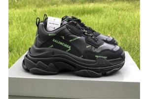 Balenciaga Triple S Unisex Sneakers Letter Fluorescent 
