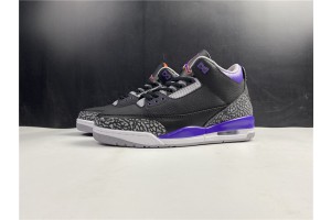 Jordan 3 Retro Black Court Purple CT8532-050
