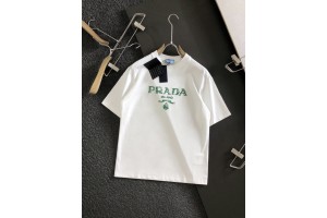 Prada Embroidered T-shirt PR001