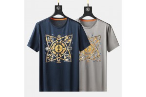 Hermes Short Sleeve T-Shirt Blue/Grey