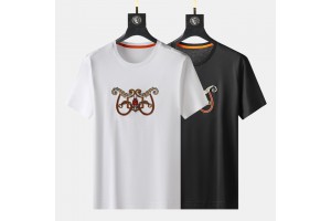 Hermes Short Sleeve T-Shirt Black/White