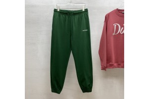 Balenciaga Cotton Sports Pants Green
