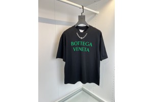 Bottega Veneta Short Sleeve T-Shirt Black /Green/White