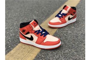 Air Jordan 1 Mid Team Orange Black - 852542-800