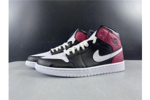 Air Jordan 1 Mid Black Noble Red (W) - BQ6472-016