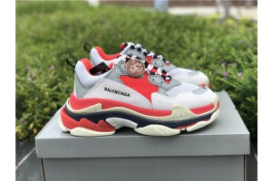 Balenciaga Triple S Red Grey White 536737- W09OH- 6495