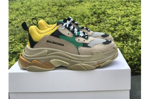 Balenciaga Triple S Beige Green Yellow 483513-W06E3-7070