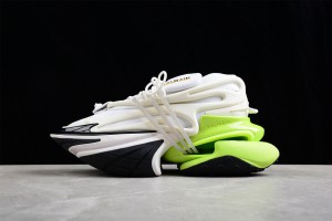 Balmain Neoprene and leather Unicorn low-top sneakers - Multicolor