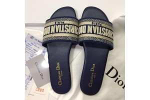 Dior Dway Slide Sandal Blue/Red/Black