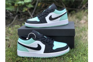 Air Jordan 1 Low Emerald Toe - 553558-117