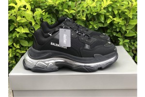 Balenciaga Triple S Silver Sole Black