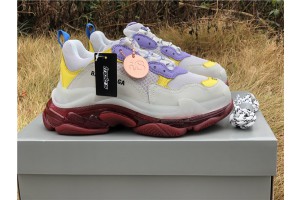 Balenciaga Triple S Clear Sole Purple/Yellow/Red 541624-W09OH-8081 
