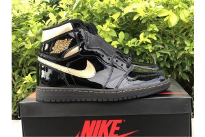 Jordan 1 Retro High Black Metallic Gold 555088-032