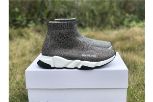 Balenciaga Speed Trainers Silver Grey