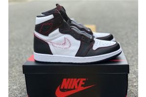 Air Jordan 1 Retro High Defiant White Black Gym Red CD6579-071