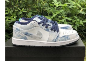 Air Jordan 1 Low Washed Denim - CZ8455 100