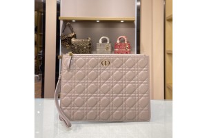Christian CD Dior Lady clutch Pink/ Black