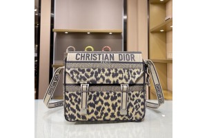 Christian Dior Camp Messenger Bag - Leopard Print