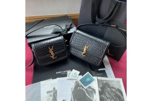 YSL Solferino Satchel In Box Saint Laurent Leather Maroon