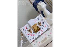 Louis Vuitton Petite Malle Tricolore Nicolas Ghesquière Monogram S-Lock Bag