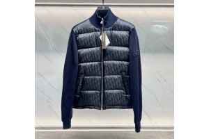 Dior Blouson Oblique Jacket Navy Blue