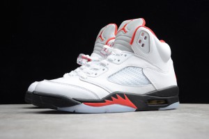 Air Jordan 5 Retro "Fire Red" Silver Tongue DA1911-102 (2020)