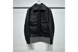 Louis Vuitton Black Leather Jacket