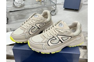 Reflective Dior B30 Sneaker CD30 - Cream Neon Yellow